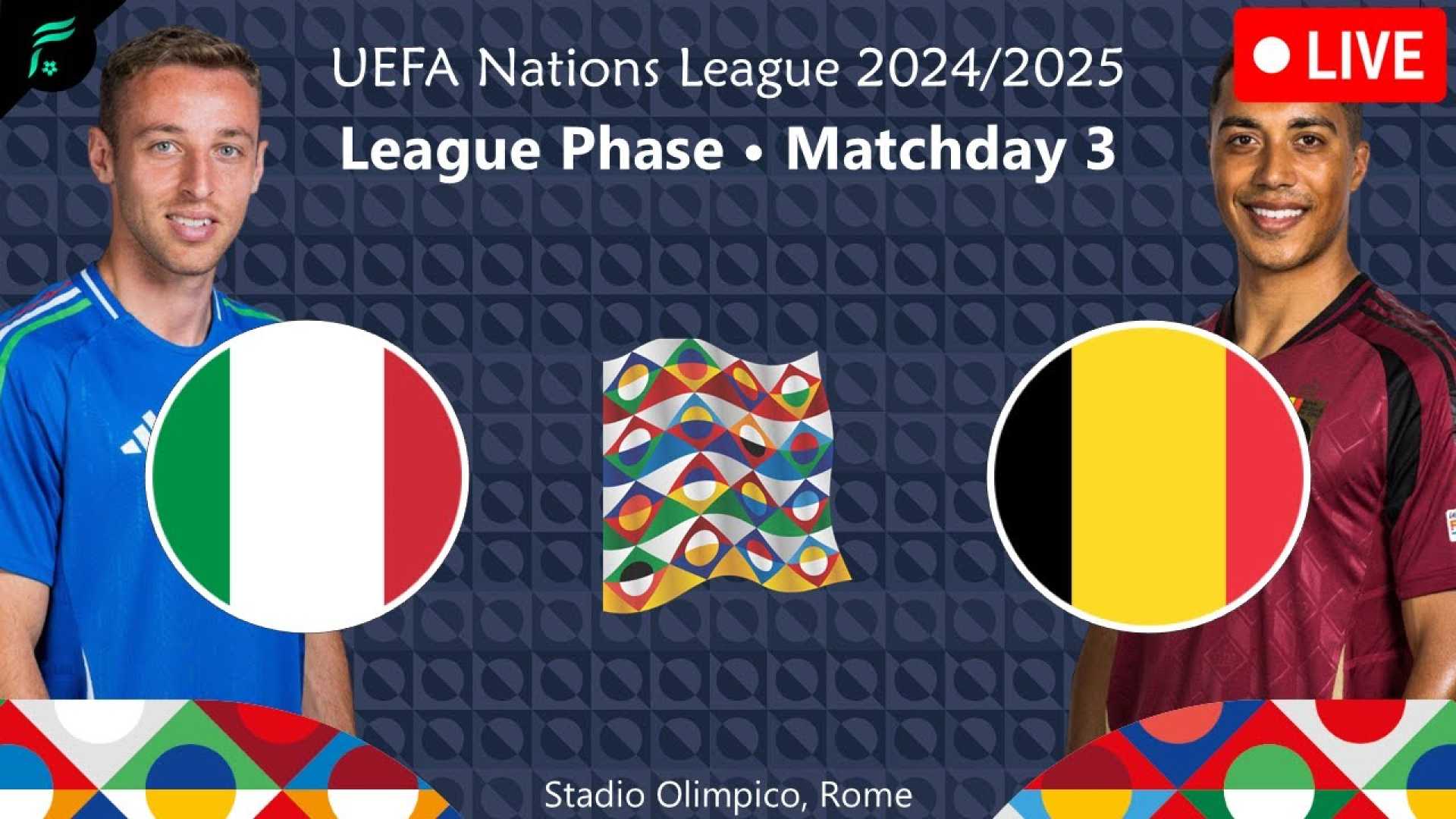 Italy Vs Belgium Uefa Nations League 2024