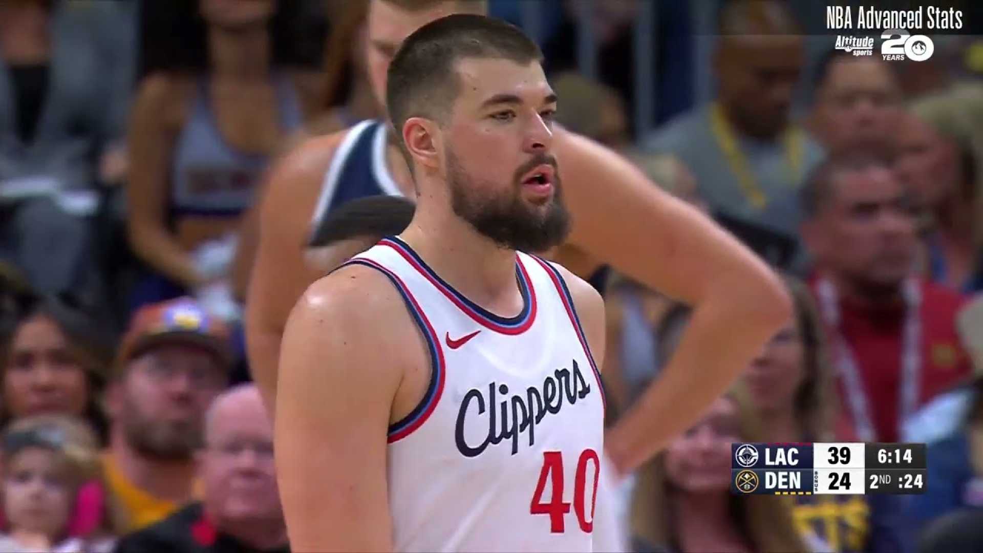 Ivica Zubac La Clippers Vs Denver Nuggets