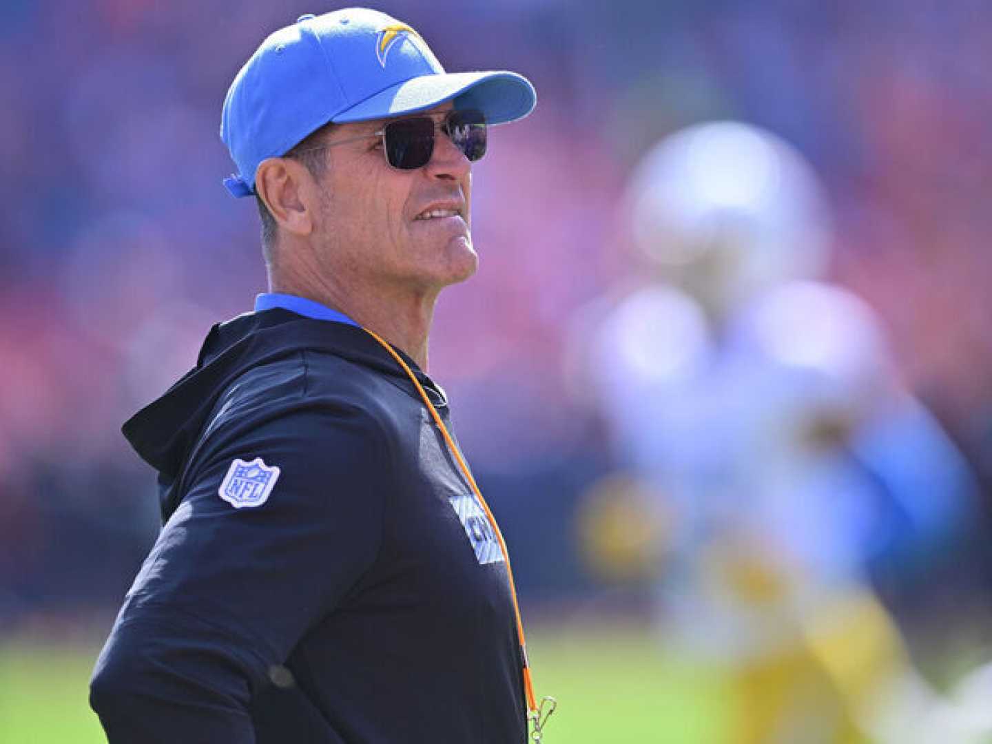 Jim Harbaugh Leaving Sideline During Chargers Vs Broncos Game