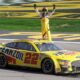 Joey Logano Winning At Las Vegas Motor Speedway