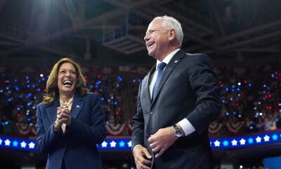 Kamala Harris And Tim Walz Campaigning