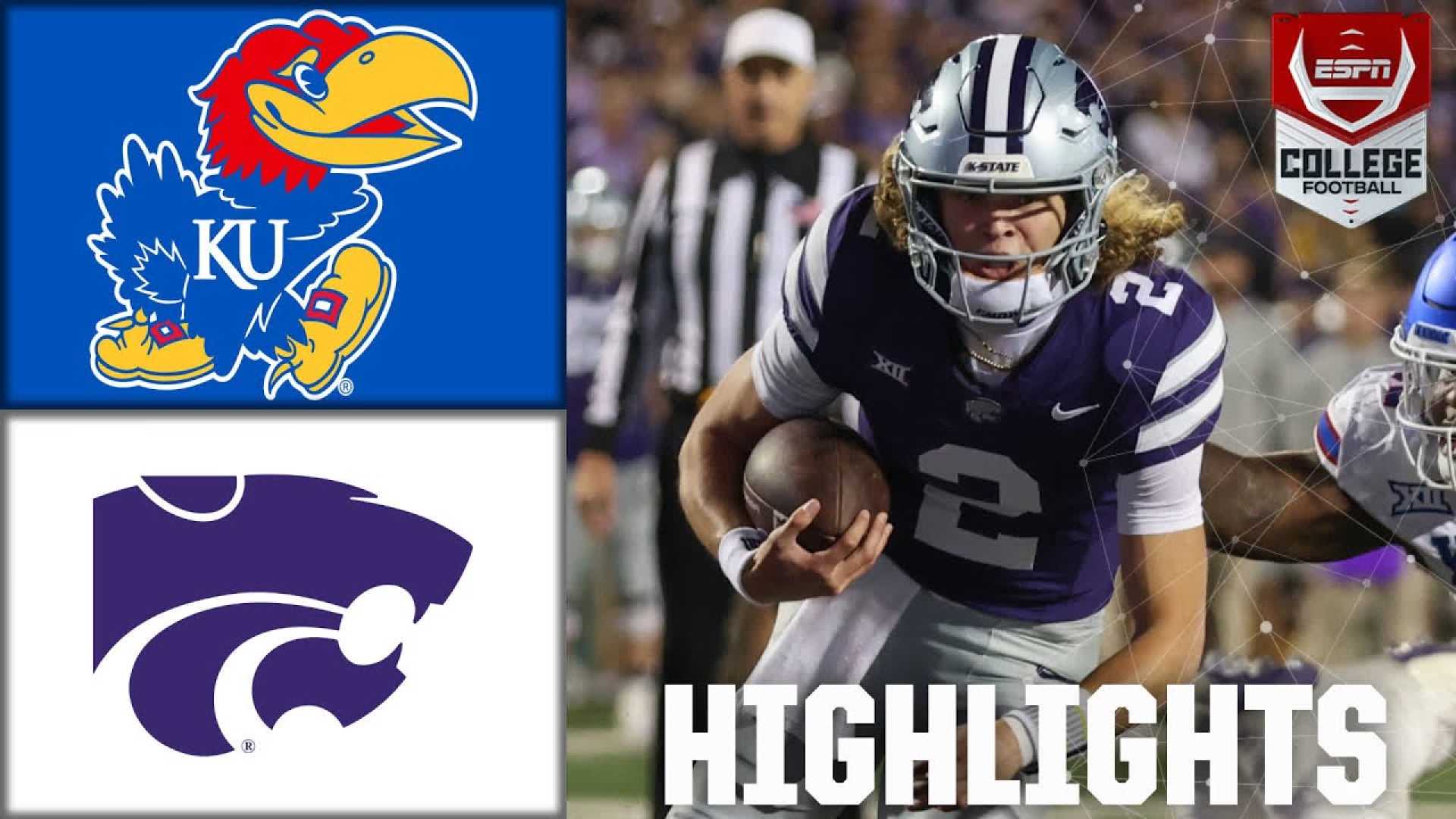 Kansas State Wildcats Vs Kansas Jayhawks Football Game Highlights