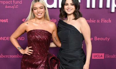 Karol G And Selena Gomez At Rare Impact Fund Benefit Gala