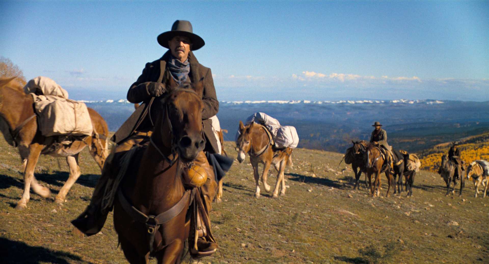 Kevin Costner On Set Of Yellowstone Or Horizon