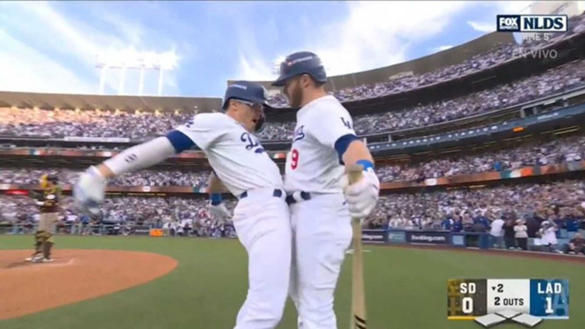 Kike Hernandez Dodgers Nlds Celebration