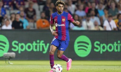 Lamine Yamal Playing For Fc Barcelona