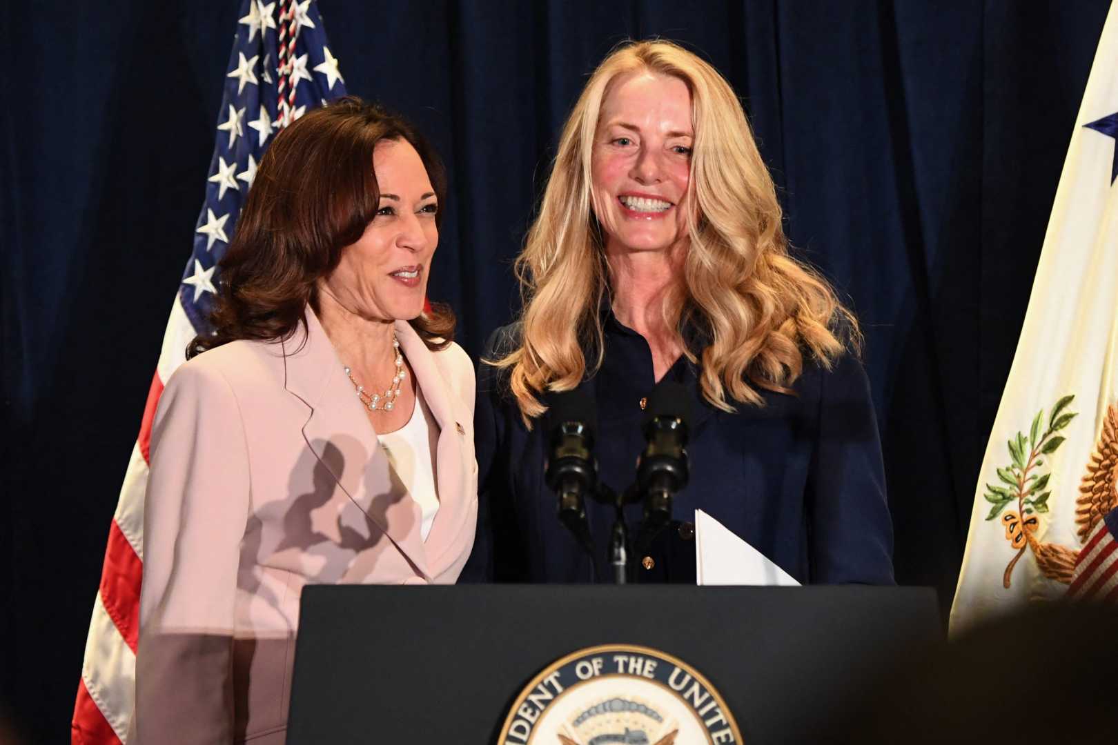 Laurene Powell Jobs And Kamala Harris