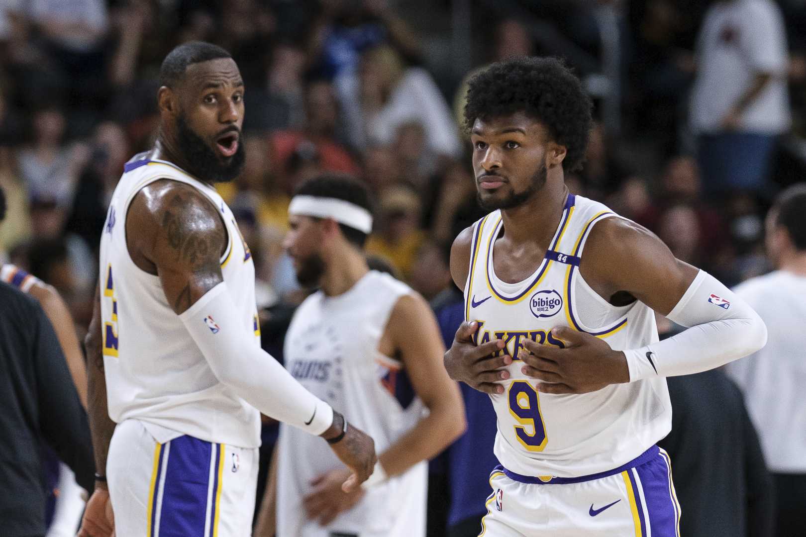 Lebron James Bronny James Lakers