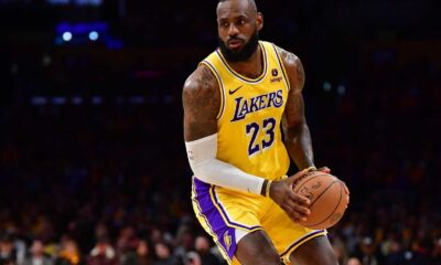 Lebron James Playing For The Los Angeles Lakers