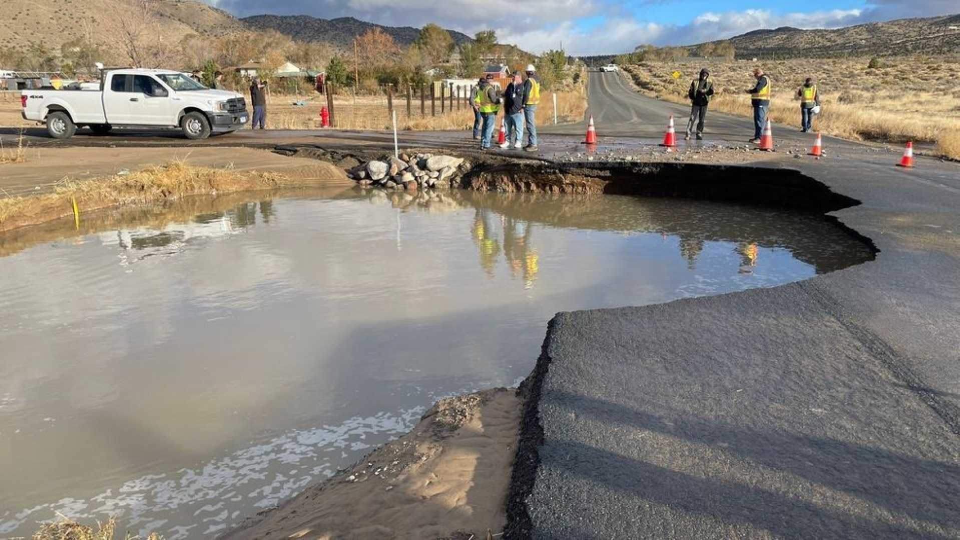 Lemmon Valley Flooding After Water Main Break