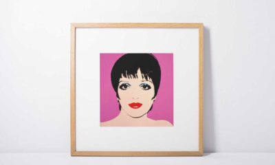 Liza Minnelli With Andy Warhol Portraits