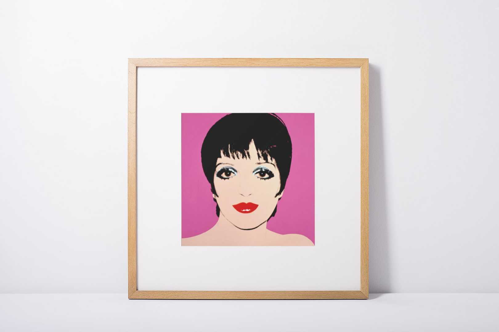 Liza Minnelli With Andy Warhol Portraits