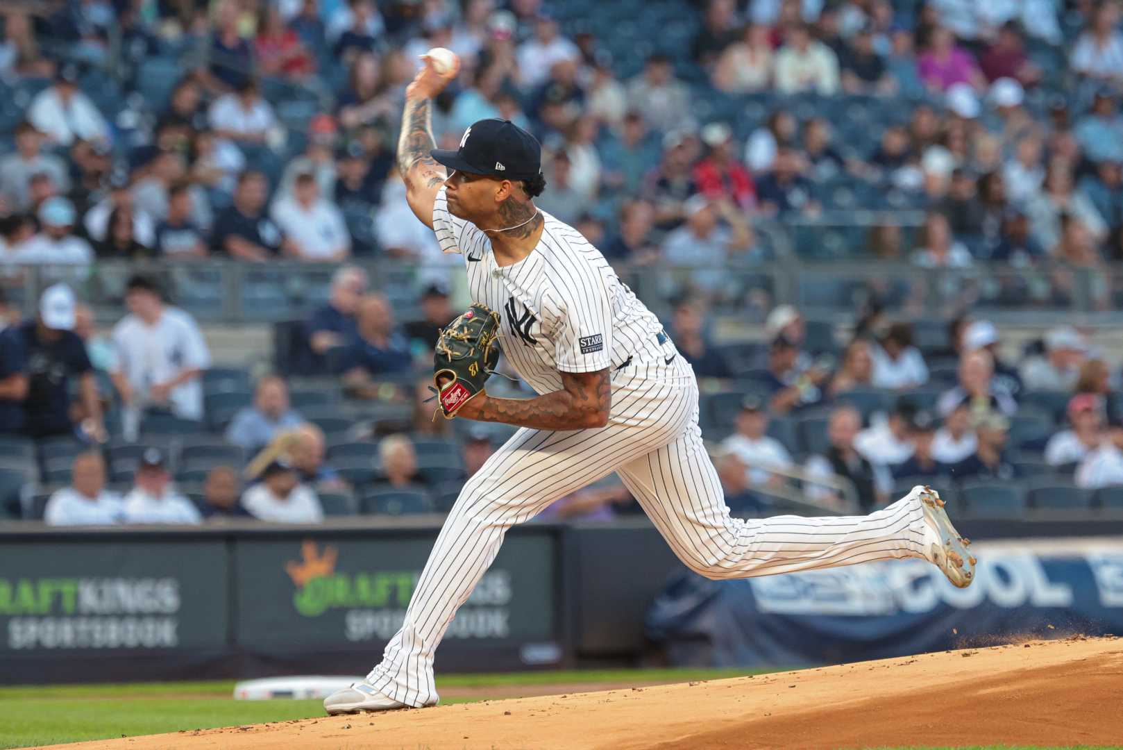 Luis Gil Pitching For New York Yankees