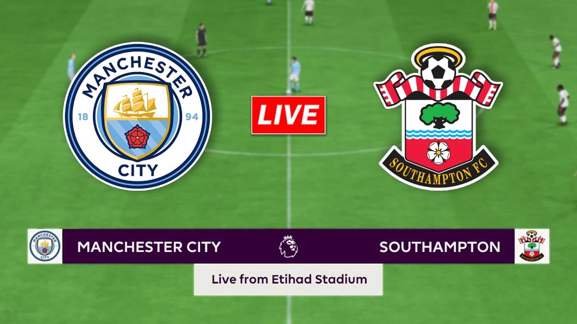 Manchester City Vs Southampton Premier League Match