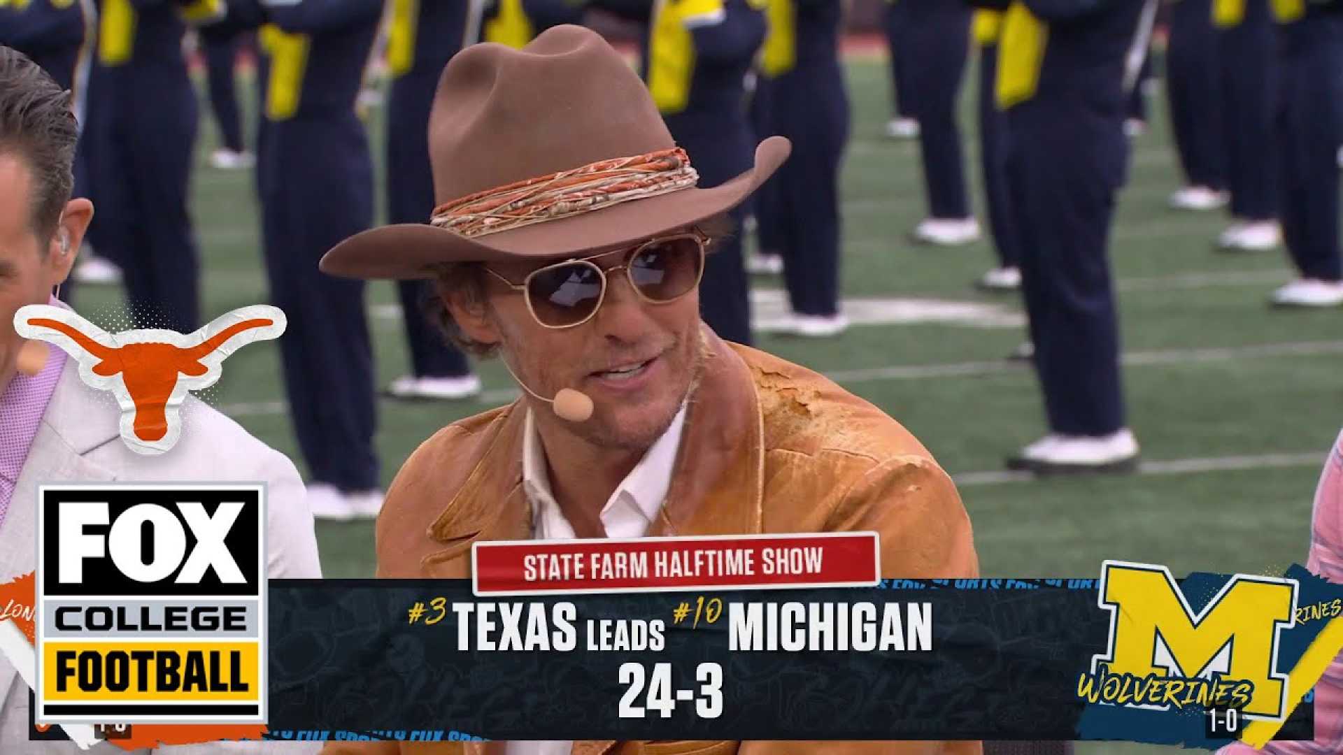 Matthew Mcconaughey At Texas Longhorns Game