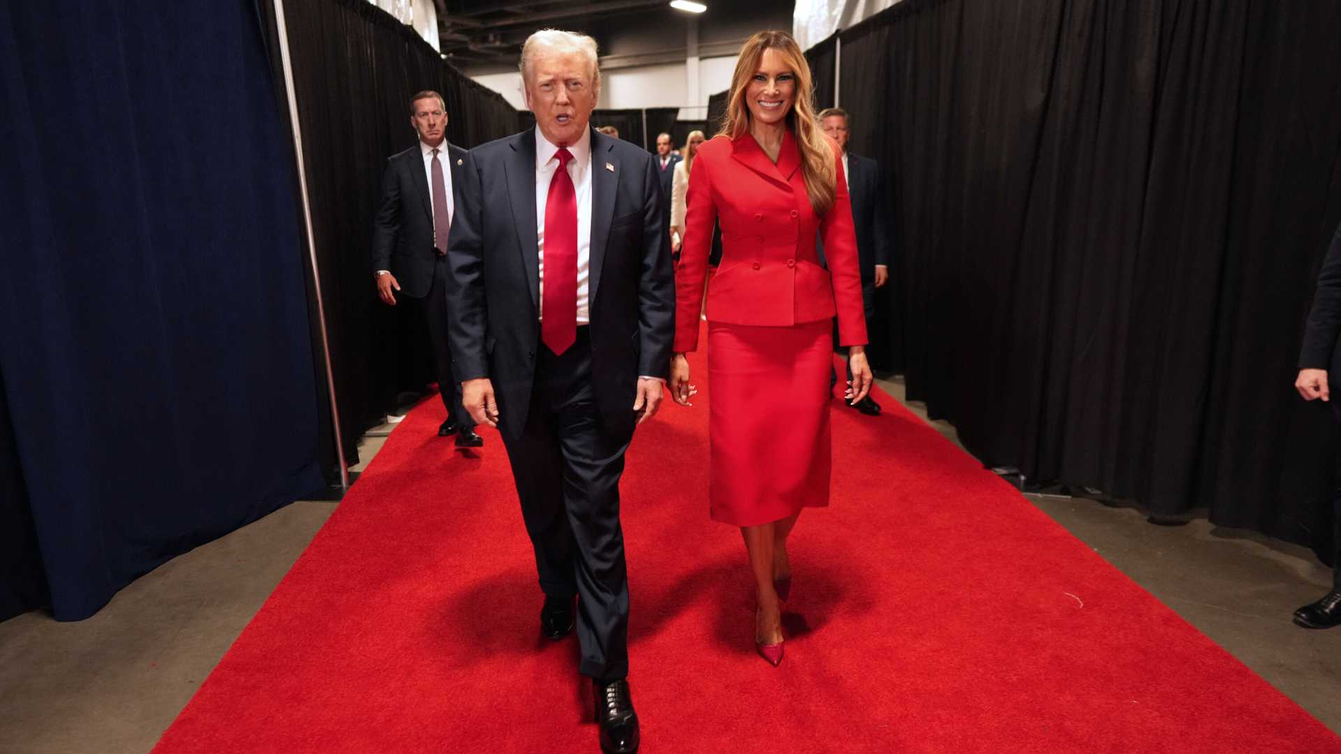 Melania Trump Introducing Donald Trump At Rally