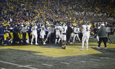 Michigan Vs Michigan State Football Postgame Skirmish