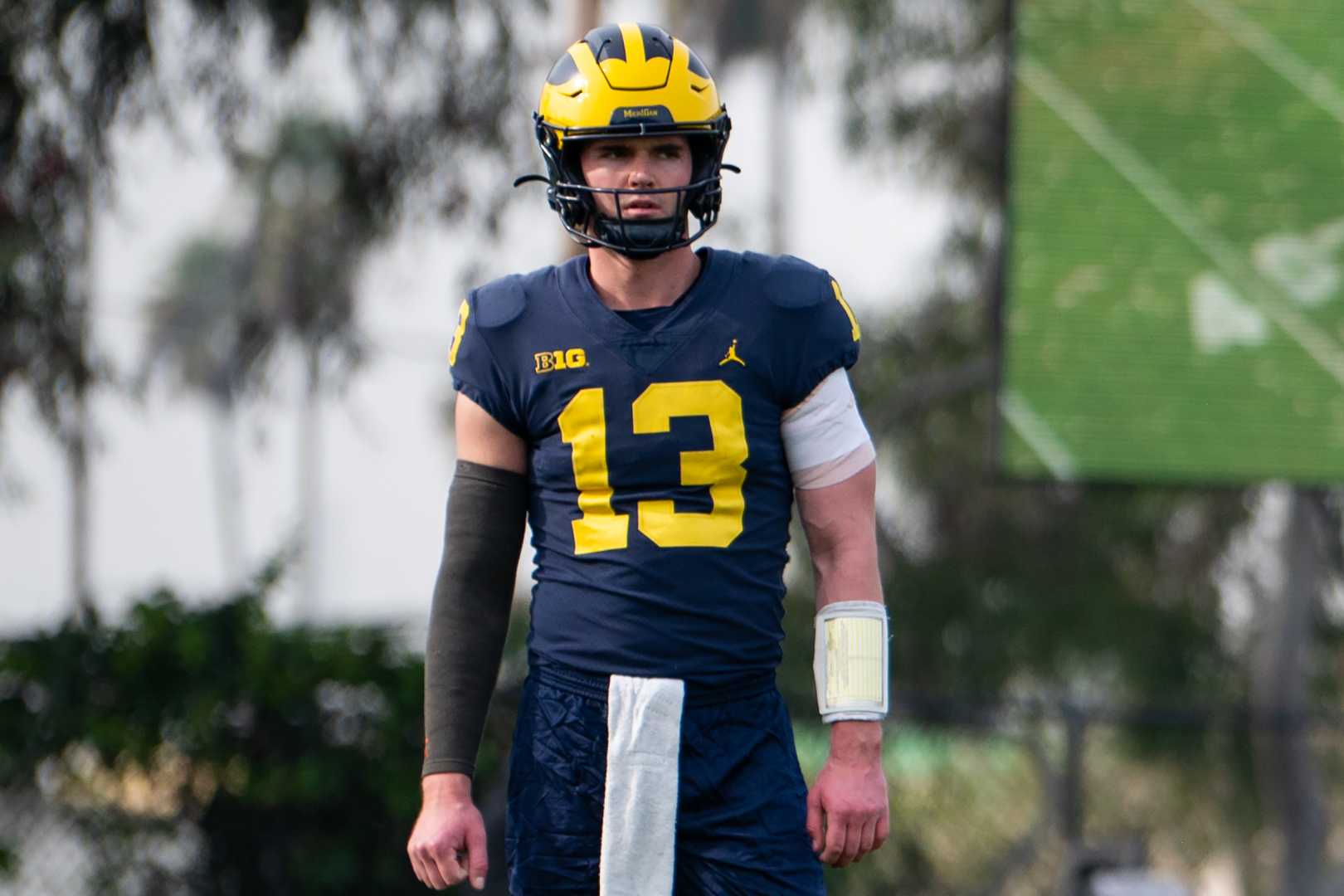 Michigan Wolverines Quarterback Jack Tuttle