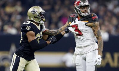 Mike Evans And Marshon Lattimore On The Field