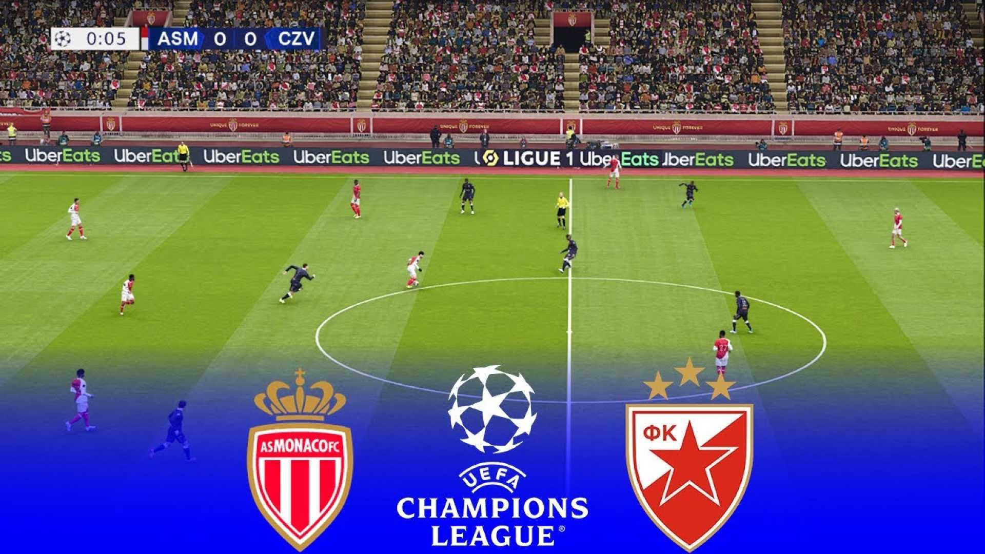 Monaco Vs Crvena Zvezda Uefa Champions League Match