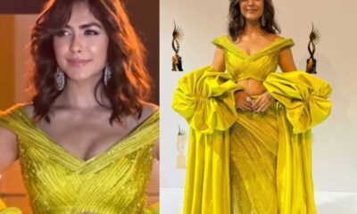 Mrunal Thakur Yellow Gown