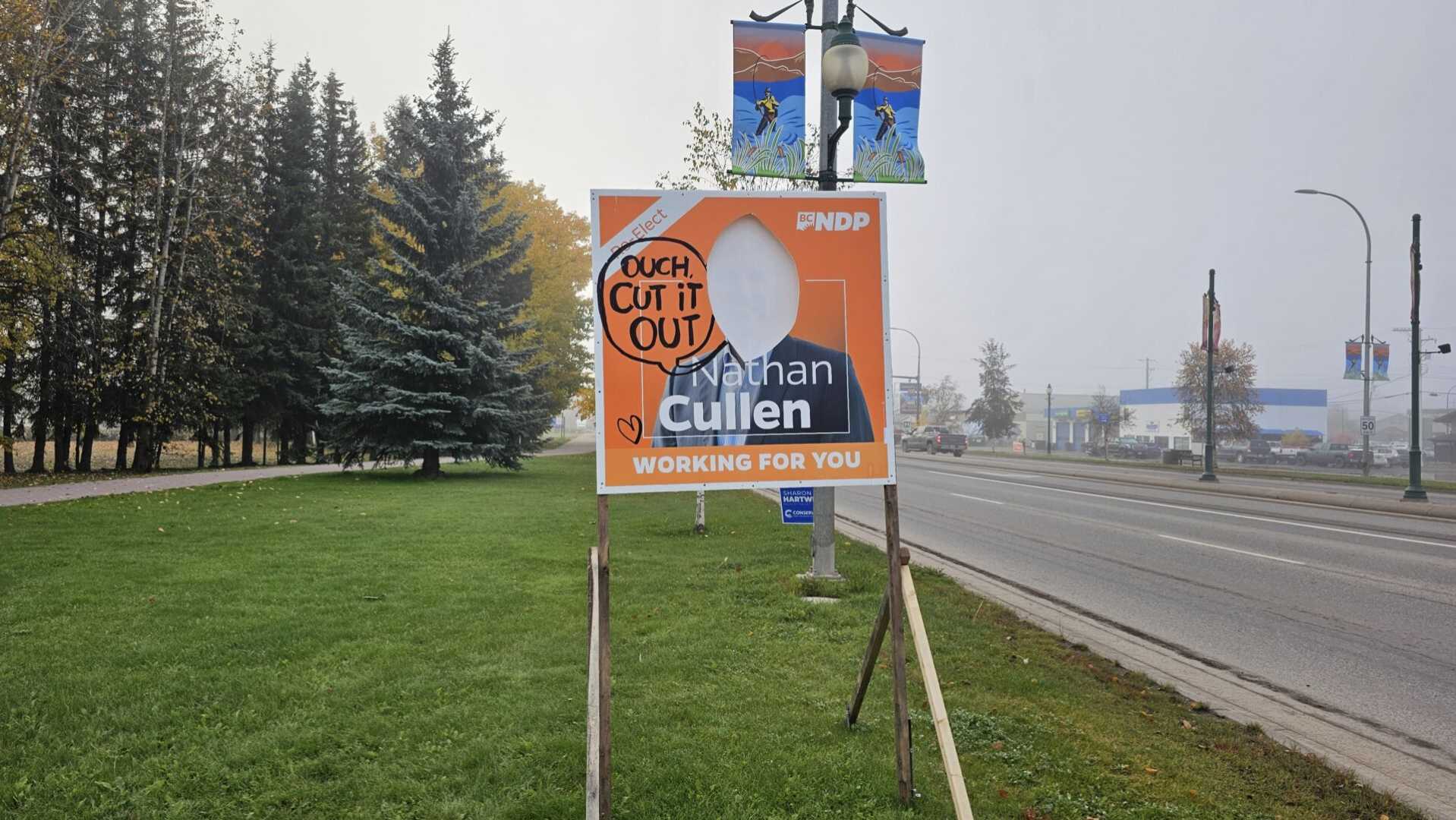 Nathan Cullen Campaign Sign Vandalism