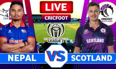 Nepal Vs Scotland Cricket Match Icc World Cup League Two