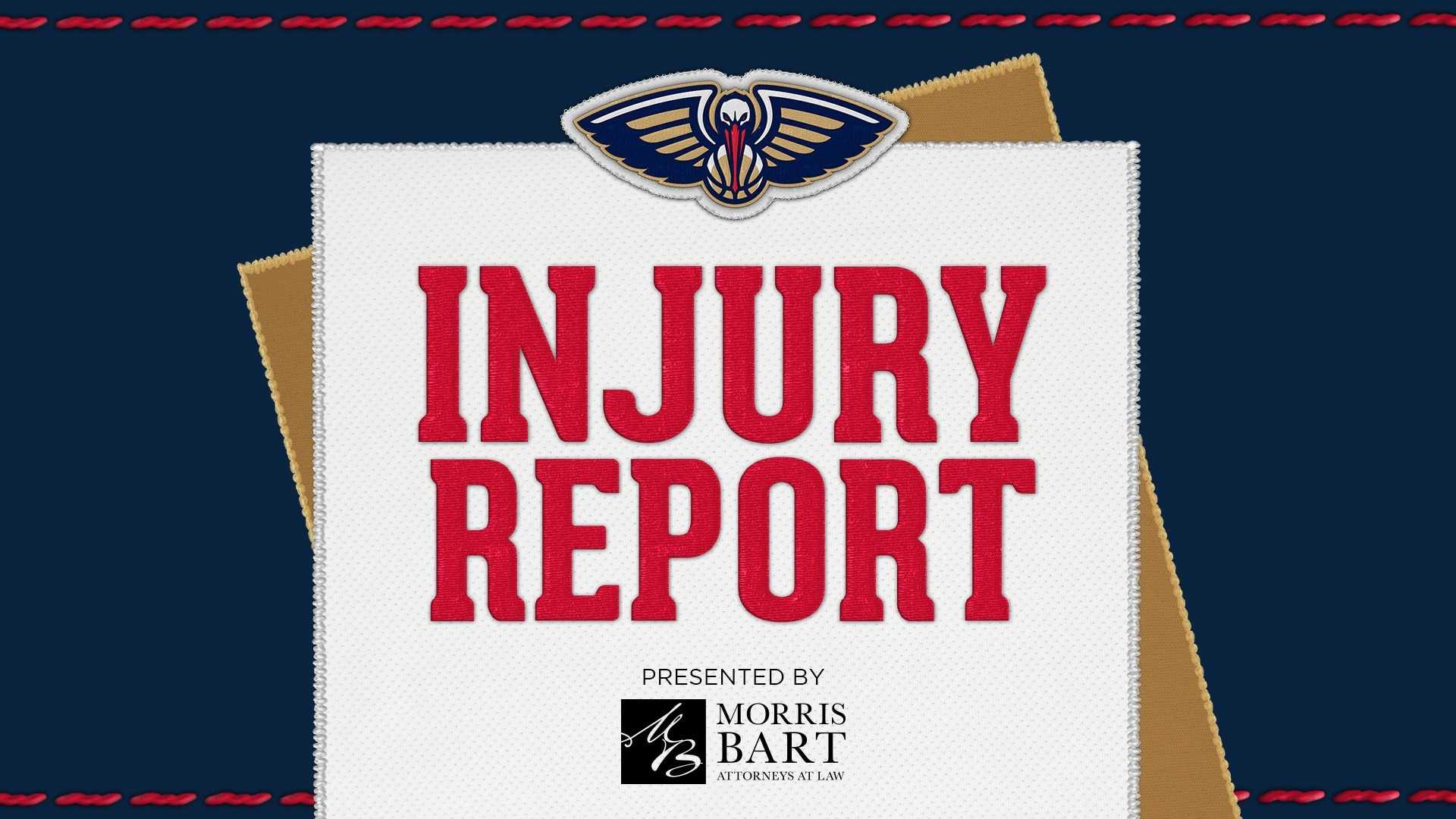 New Orleans Pelicans Injury Report 2024