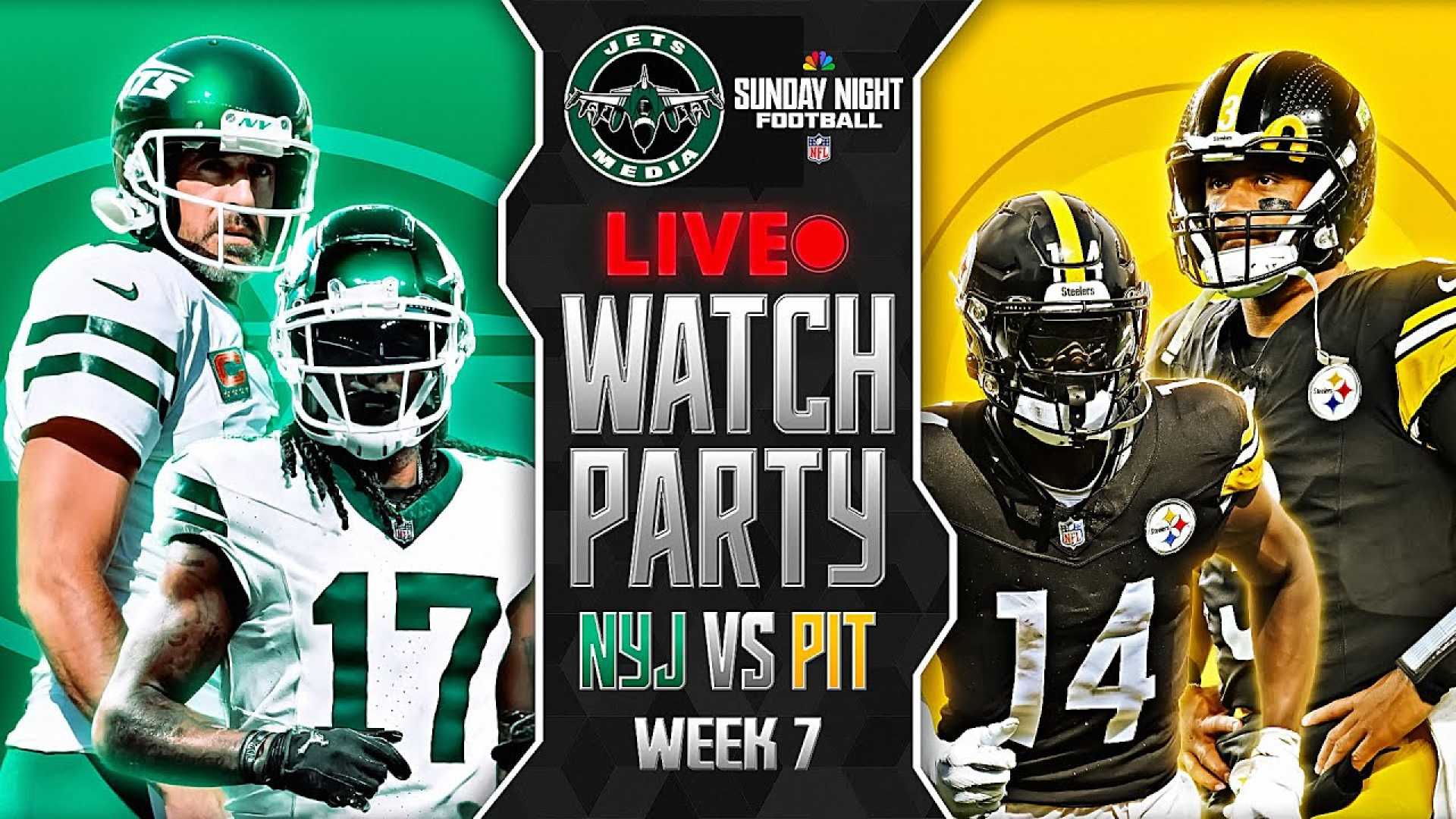 New York Jets Vs Pittsburgh Steelers Sunday Night Football