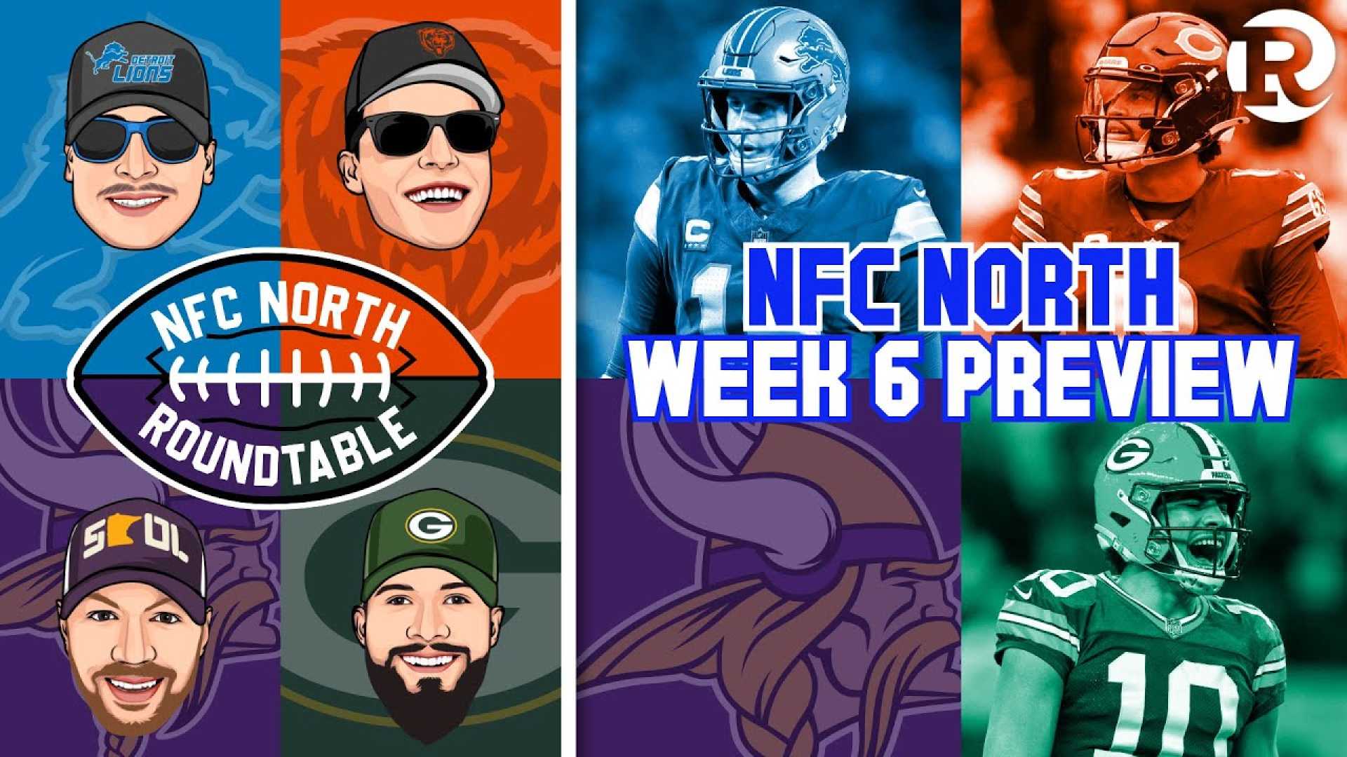 Nfc North Teams Logos And Week 6 Match Previews