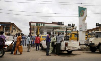 Nigerian Petrol Station Queue