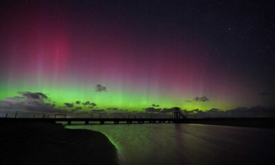 Northern Lights Over North America