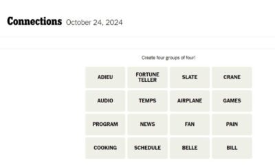 Nyt Connections Puzzle October 24 2024