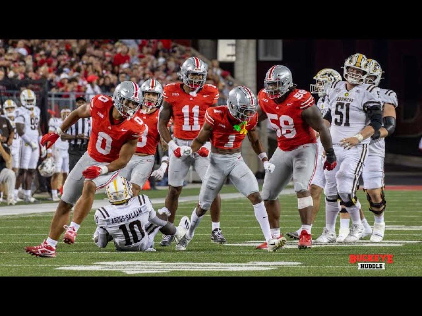 Ohio State Buckeyes Football Team In Action