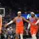 Oklahoma City Thunder Players Celebrating A Win