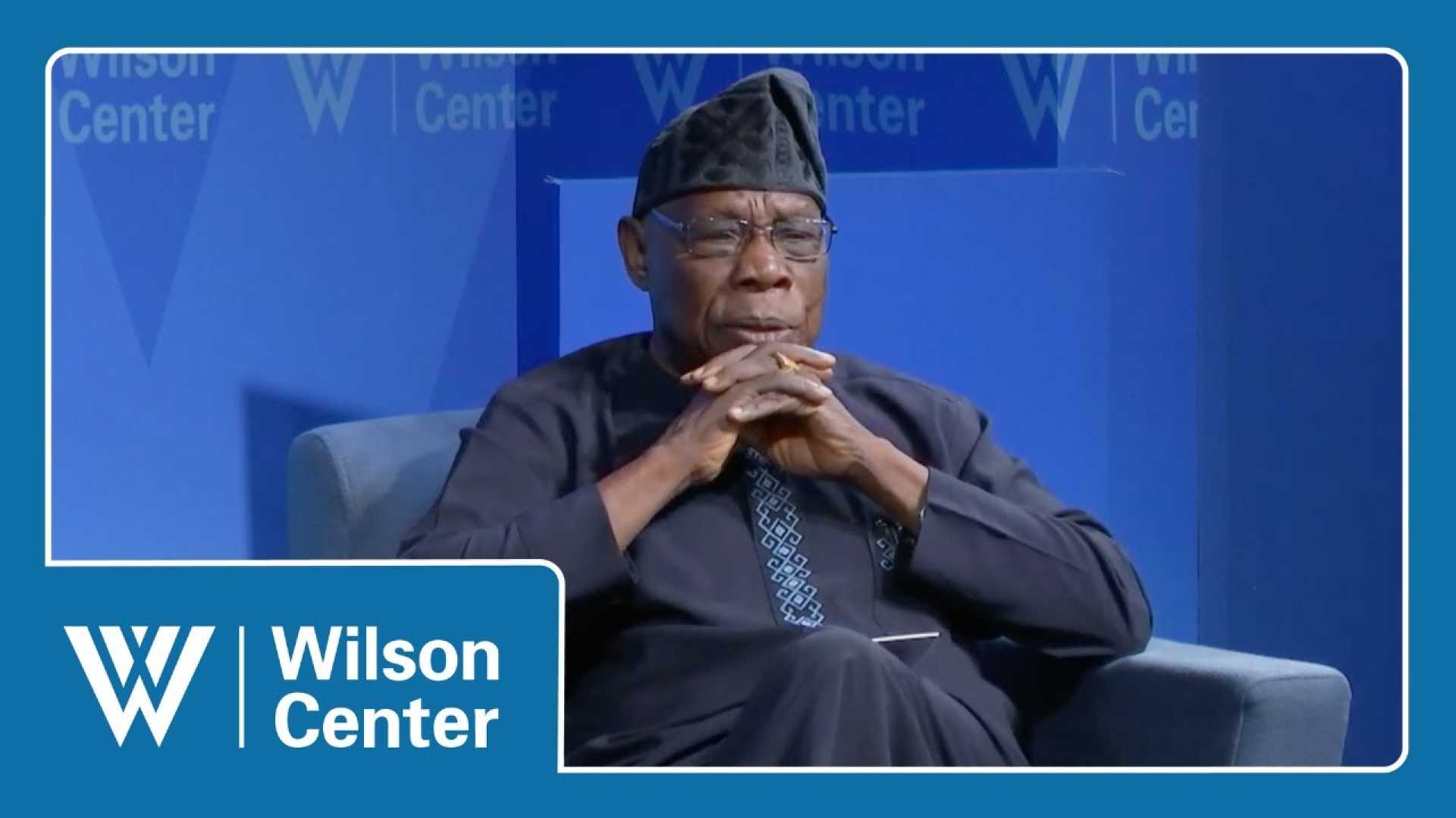 Olusegun Obasanjo Speaking At An Event