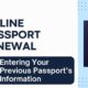 Online Passport Renewal