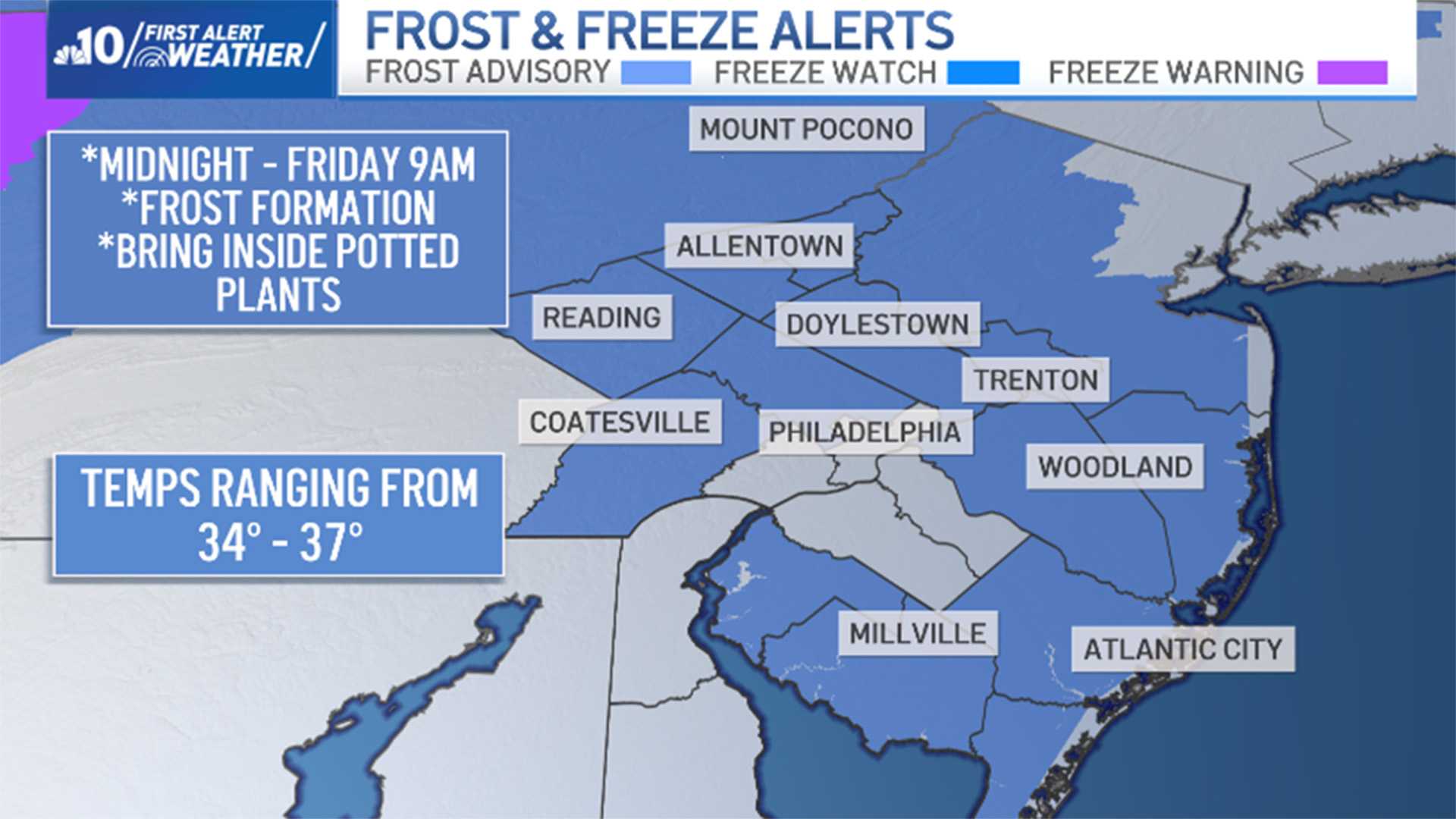 Philadelphia Weather Frost Advisory