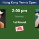 Priscilla Hon Vs Eudice Wong Chong Wta Hong Kong