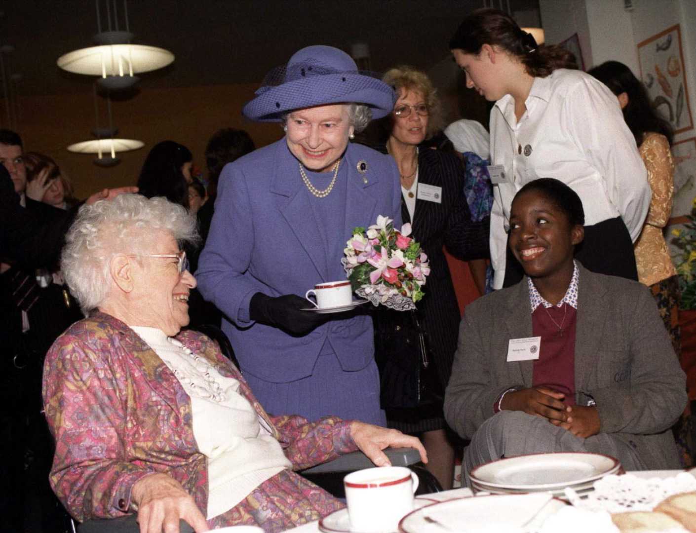 Prue Leith With Queen Elizabeth Ii