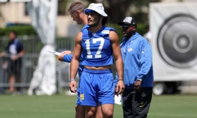 Puka Nacua Practicing With Los Angeles Rams