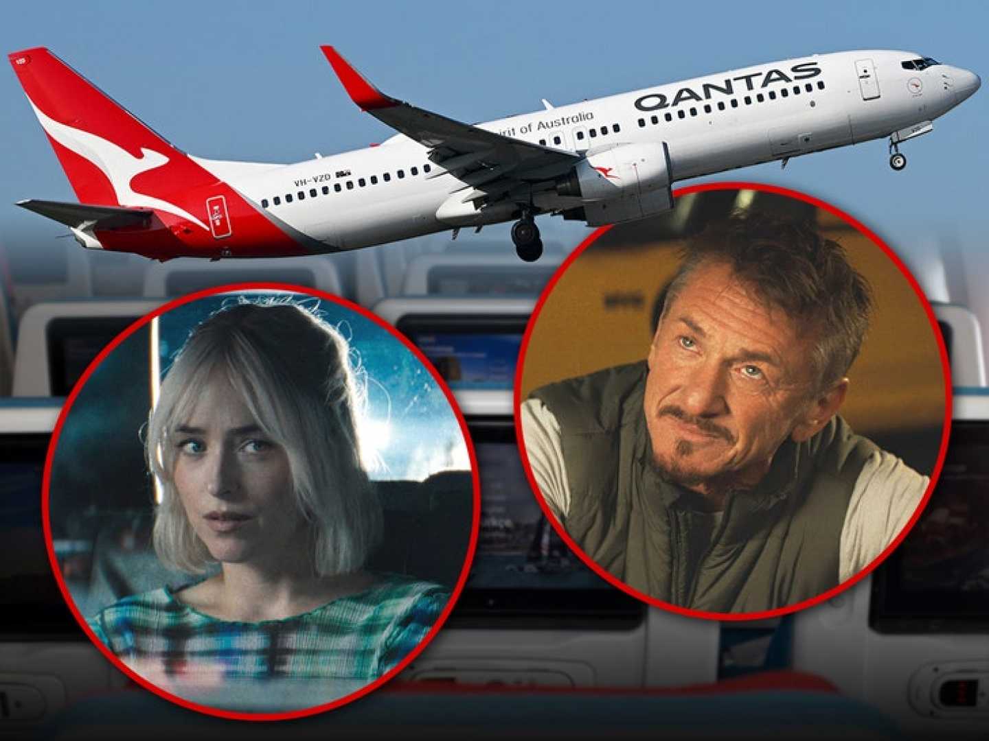 Qantas Airplane Inflight Entertainment