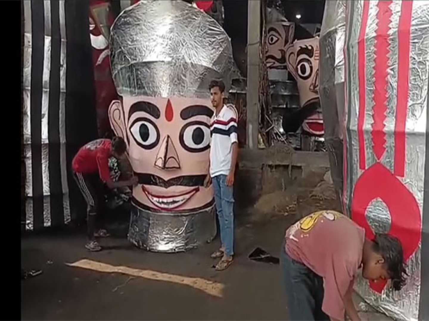 Rampur Muslim Family Ravana Effigy