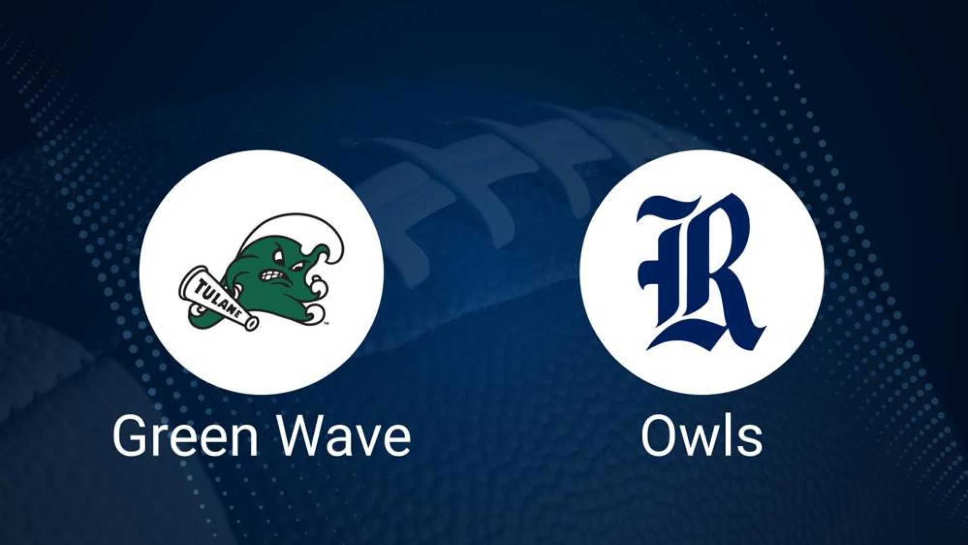 Rice Owls Vs Tulane Green Wave Football