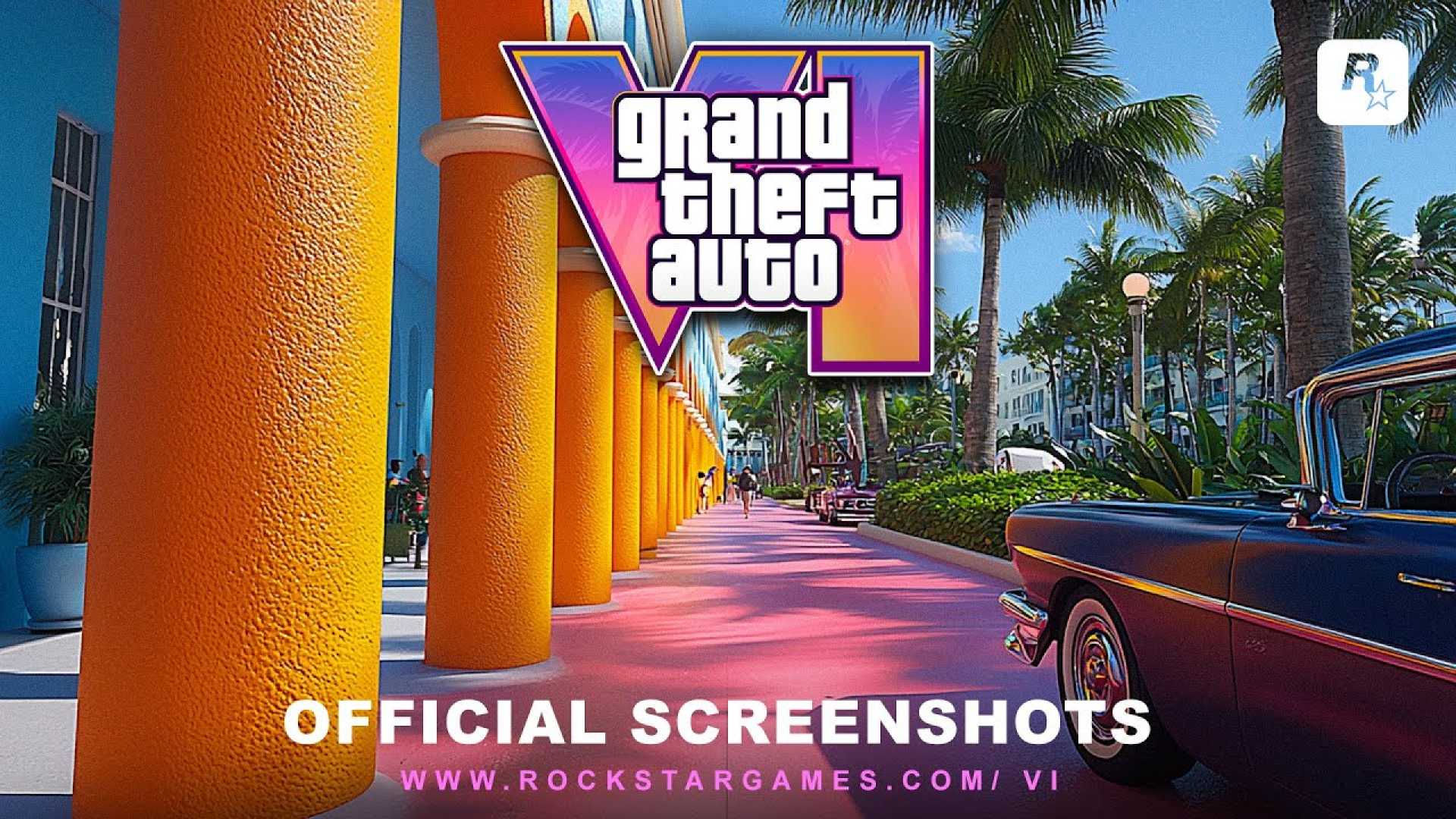 Rockstar Games Logo And Recent Game Screenshots