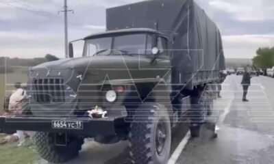 Russian Military Convoy Attack In Chechnya