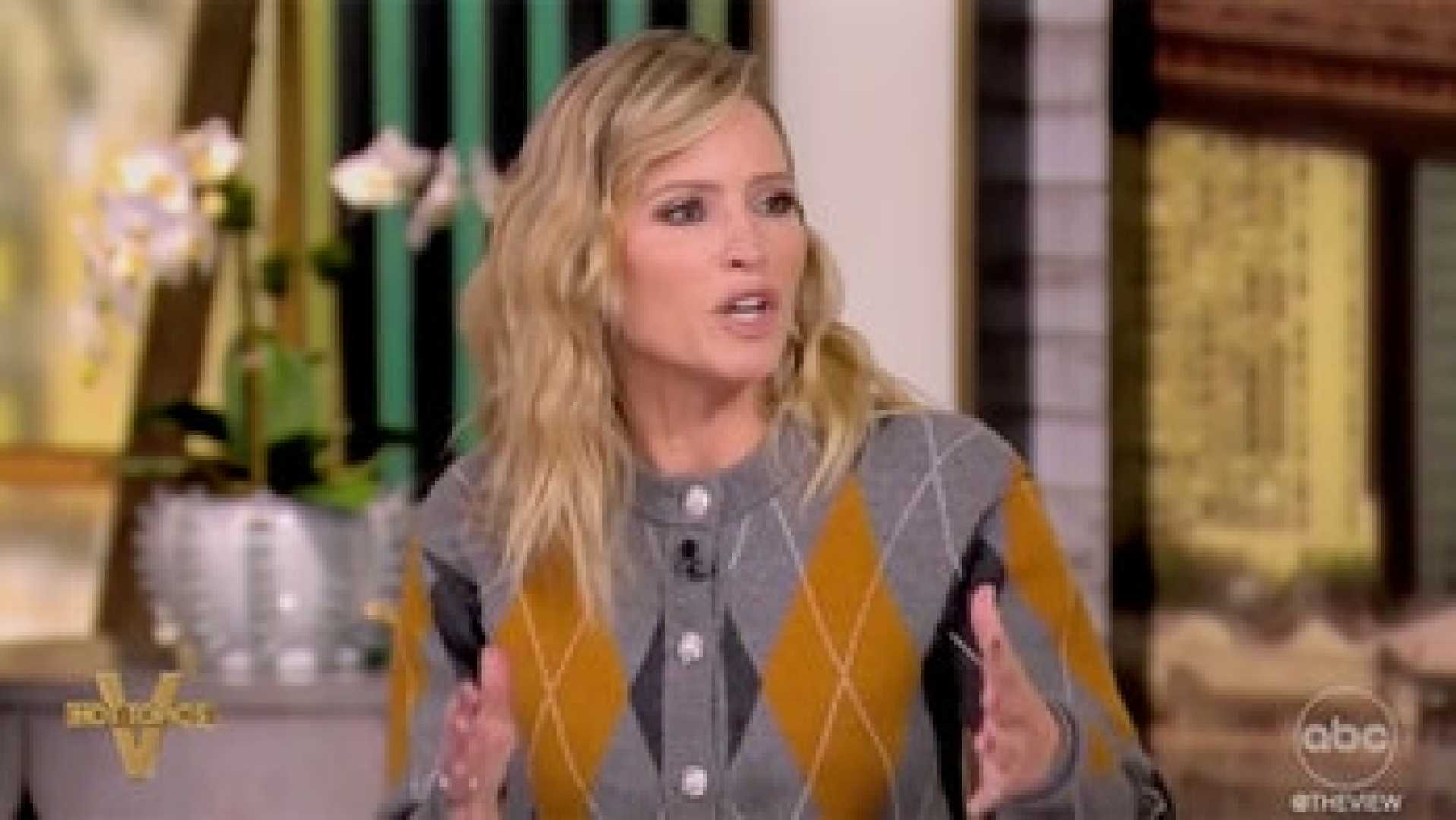 Sara Haines On The View Discussing Newspaper Endorsements