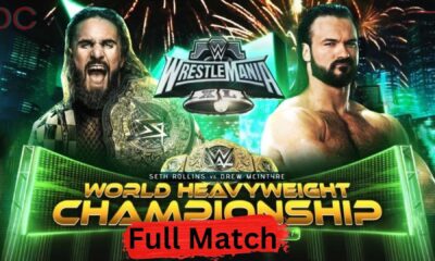 Seth Rollins Vs Drew Mcintyre World Heavyweight Championship Match