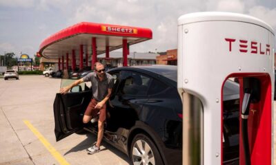 Sheetz Gas Station And Tesla Charging Station