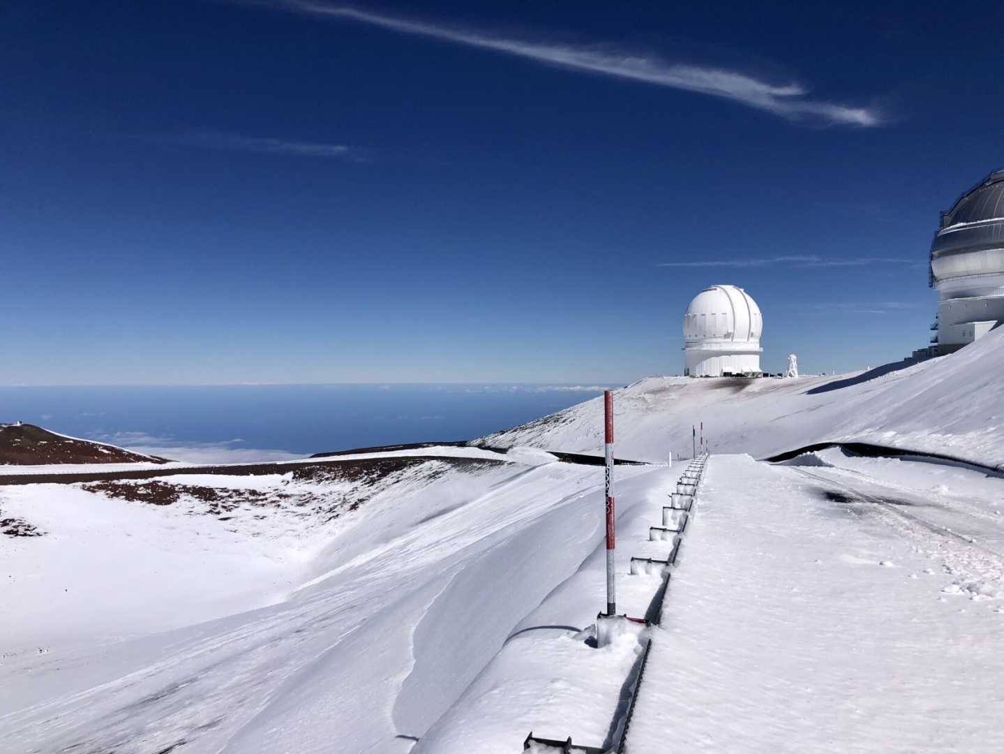 Snow On Mauna Kea Hawaii